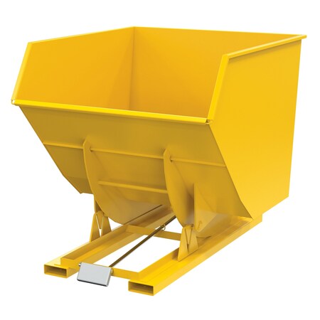 VESTIL SELF-DUMP HOPPER HD 3.5 CU YD 6K YELLOW D-350-HD-YEL